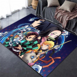 Devil's Blade Anime Demon Slayer Kimetsu 3D prinditud vaip Kodusisustus Pehme magamistoa matt Baby Play roomamisvaibad elutuppa 100cm by 120cm