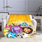 Armas multikas Gabby nukumaja tekk Loominguline flanellist kohev fliisist tekk Lastele ja t&auml;iskasvanutele Kingitus Diivan Reisi telkimine 180x230cm