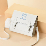 T&uuml;drukute tudengikott Armastus V&auml;ike karu &Uuml;he &otilde;laga Risti keha kott Moodne Mitmek&uuml;lgne Mood V&auml;ike kandiline Kott one size valge