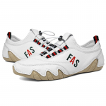 Moodsad meeste Briti stiilis jalatsid Suured meeste vabaajajalatsid K&auml;sitsi valmistatud nahast kingad 38 valge