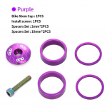 Vastupidav peakomplekti vaheosa varre &uuml;lemine kate koos varredega 1 1/8-tollise jalgrattaosadega lilla