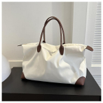 Lihtne &uuml;hev&auml;rviline &otilde;lakott K&auml;ekott Oxford &Uuml;lemise k&auml;epidemega kandikud Naistele Suure mahutavusega Ostut&auml;nava t&otilde;mblukuga kotid naistele valge