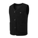 16 kohta soojendusega vest meeste naiste USB soojendusega jope Fliisist termovest jahivest Talvine 4XL must
