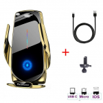 15 W kiirlaadimisega autohoidik, magnetiline mobiiltelefoni laadija alus, universaalne igat t&uuml;&uuml;pi telefonidele iPhone 13 12 11pro jaoks as picture kuld