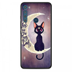 Mobiiltelefoni &uuml;mbris Motorola Moto G9 Play G8 Power Lite G30 One Fusion Plus E6s G Stylus must kate Anime Moon Cat Couple Moto G10