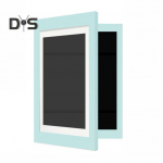 Smooth Surface Kids Art Frame vahetatav praktiline magnettihendiga Kids A4 kunsti raam pildiekraani konteiner sinine