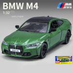 1/32 Scale M4 Diecast automudeli m&auml;nguasi, tagasit&otilde;mmatav m&auml;nguasi koos heli ja valgusega lastele v&auml;ikelastele poistele t&uuml;drukutele 1/32-14.8x6.2x4.6cm roheline