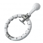 Nutikas Hula r&otilde;ngas Vaikne kaalutud eemaldatav reguleeritav 5 k&auml;iguga massaaži rasvap&otilde;letus fitness talje k&otilde;hupiirkonna treeningvarustus koos loenduriga valge