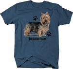 Armsad k&auml;paj&auml;lgedega p&uuml;sti seisev Austraalia terjeri koer Kohandatud unisex T-s&auml;rgid S