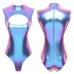 Naiste metallist v&auml;ljal&otilde;ikega ees Body Mock kaelus, varrukateta kassidress, basseinipeo ujumisriided M