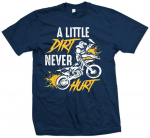 Motocross Little Dirt Never Hurt DiRT Bike FMX Unisex T-s&auml;rk S