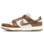 Nike Dunk Low LX Ale Brown Ostrich Naiste Tennised Phantom Sail Metallic-Gold FJ2260-001 36.5