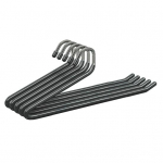 5 tk p&uuml;kste riidepuu Tugev ruumis&auml;&auml;stlik hanekujuline sall p&uuml;kste seelik riided hoiuhoidik majapidamistarbed must