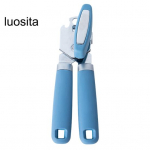 Konserviavaja, sile roostevabast terasest &otilde;lleavaja, p&ouml;&ouml;rdnupp, libisemiskindel k&auml;epide, kaaneavaja koduk&ouml;&ouml;gi baarile sinine