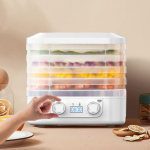 Elektriline toidukuivati ​​5 kihti vastupidav k&ouml;&ouml;givili k&ouml;&ouml;giviljade jaoks Jerky White valge