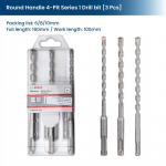 Boschi seeria 1 puuriteraga SDS Plus haamerpuurite komplektid betooni l&auml;bim&otilde;&otilde;duga 6&ndash;12 mm &uuml;mmarguse k&auml;epidemega p&ouml;&ouml;rdvasara puuritarvikud