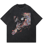 2024 Streetwear Harajuku lilleline Unisex T-s&auml;rk S must