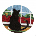 DIY Animal Cat riivi ja konksu komplekt vaipade valmistamiseks lastele/t&auml;iskasvanutele