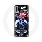 &Uuml;mbris Samsung Galaxy A70 vormel 1 Yuki Tsunoda Jaapani F1 v&otilde;idus&otilde;itja jaoks