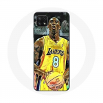 Coque pour Samsung Galaxy A22 5G Kobe Bryant Dunk lakers 8 NBA Noir