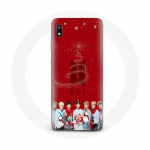 &Uuml;mbris Samsung Galaxy A10 BTS Bangtan Boysi punase taustaga j&otilde;ulukingituseks 2023