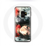 &Uuml;mbris Samsung Galaxy S9 Mikasa Ackerman Attack on Titan Anime jaoks