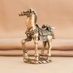 Hobuse kujuke, messingist kuju, kogutavad kodukaunistused, kaunistused, loomad, feng shui