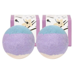 Corecos Bubble & Pop Vanilla Cream Bath Bomb Vanilla Flavor, 220g, 2 pieces