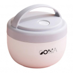 P&otilde;letusvastane hommikus&ouml;&ouml;gitass Kompaktne toidukvaliteediga kaasaskantav kaanega supikruus K&ouml;&ouml;git&ouml;&ouml;riistad roosa