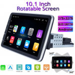10,1  Android 1 DIN autoraadio autoraadio GPS universaalse autostereo video multimeediumipleieri jaoks koos p&ouml;&ouml;ratava ekraaniga Carplay 2+32GB