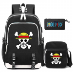 3 tk/komplekt Anime One Piece Seljakott Suure mahutavusega Seljakott Teismelised &Otilde;pilane Koolikott Poiss T&uuml;druk Seljakotid Tagasi Kooli