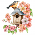 T760#Sooja linnu seinakleebis Lastetoa taust Kodukaunistus Tapeet Elutoa Tapeet Naljakas kleebis A-28x30cm-PET