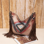 Retro boheemlaslik k&auml;ekott naistele Euroopa ja Ameerika k&auml;sit&ouml;&ouml; kootud voolav puuvilla-linase &otilde;lakott crossbody naiste kott