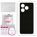 apgo Protective Skin Sticker for the back compatible with Tecno Spark 10, Wrap Film, Foil, Vinyl - Pattern Matrix