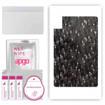 apgo Protective Skin Sticker for the back compatible with TCL Tab 10L Gen 2, Wrap Film, Foil, Vinyl - Pattern Carbon Black Pixel