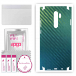 apgo Protective Skin Sticker for the back+sides compatible with Xiaomi Redmi Note 8 Pro, Full Wrap Film, Foil, Vinyl - Pattern Carbon Chameleon CAKA1