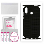 apgo Protective Skin Sticker for the back+sides compatible with Huawei nova 4e, Full Wrap Film, Foil, Vinyl - Pattern Matrix