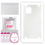 apgo Protective Skin Sticker for the back+sides compatible with Apple iPhone 12, Full Wrap Film, Foil, Vinyl - Pattern Matte Transparent