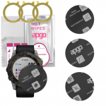 3x apgo MATTE Hybrid protective glass compatible with Garmin Enduro 2, flexible nano glass, great replacement for tempered glass, scratch-resistant, f