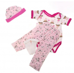K&auml;sitsi valmistatud beebinuku riided 23-tollisele Reborn Doll kassimustrile koos pudip&otilde;lledega, laste maja m&auml;ngunuku tarvikute jaoks 23 inch