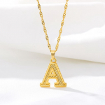 Naiste ripats Kaelakeed Initial Letter Kaelakee Charm Chain Kaelakee A kuld