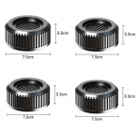 4 tk Tugevdage pesumasina vibratsioonivastased padjad kummist jalad jalad vaikne pesumasin kuivati ​​m&ouml;&ouml;bli tugi amortisaatorite alus 4pcs