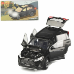 1/32 survevalu sulamist Toyota RAV4 m&auml;nguauto, valguse ja heliga esirattaga auto, laste kingiukse avamine, s&uuml;nnip&auml;evakingitus lastele 1/32-Size:14*5.7*5.5cm must