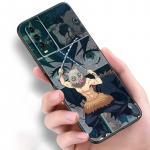 Anime Demon Slayer Inosuke silikoonist telefoni&uuml;mbris Xiaomi Redmi Note 11 10 9 8 Pro 11T 10T 10S 9S 8T 9 9A 9C 9T must pehme kate jaoks Redmi 8