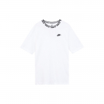 Nike Kootud Vabaaja Spordi &Uuml;mmarguse Kaelusega Pullover L&uuml;hikeste Varrukatega T-s&auml;rk Meeste Topid Valge FB7310-100 XL