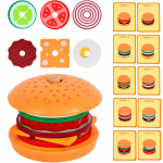 DIY teesklemise m&auml;nguasjad Simulatsioon Hamburgeri v&otilde;ileiva kuju v&auml;rvide sidumine Pusle Toit M&auml;ngumaja Alushariduse m&auml;nguasjad lastele