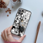 Anime Attack On Titan Telefoni&uuml;mbris iPhone 14 13 12 11 XS X 8 7 6 Plus Mini Pro Max SE 2022 jaoks Must PC TPU Klaas Telefoni Kate iPhone 14