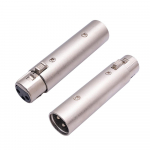 2tk XLR adapter XLR isane-ema adapter XLR emane-isa mikrofoni helimuundur tsink h&otilde;be