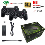 Videom&auml;ngukonsool 2.4G topelt juhtmevaba kontroller Game Stick 4K 20000 m&auml;ngud 64 32GB retrom&auml;ngud PS1/GBA Boy Christmas Gift jaoks 32G
