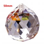 Prisma sf&auml;&auml;ri kristall feng shui p&auml;ike 5 suurusega pall tahuline p&uuml;&uuml;dja ​​l&auml;bipaistev rippuv krunt ainulaadne 50mm